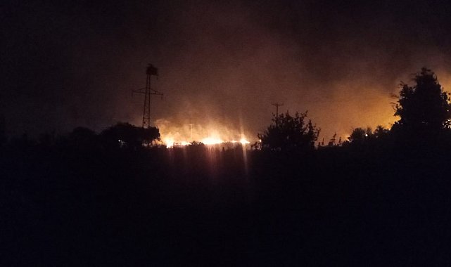 Güdül'de otluk alanda çıkan yangın söndürüldü