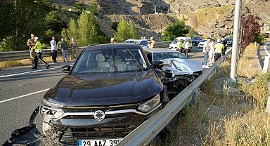Gümüşhane'de zincirleme kaza: 1 yaralı