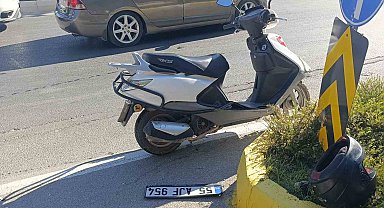 Hafif ticari araç ile motorlu bisiklet çarpıştı: 1 yaralı