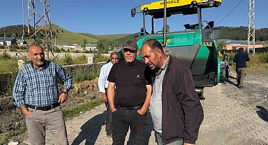 Hamamlı köyü sıcak asfaltla buluşuyor: Sarıkamış'ta ulaşım konforu artıyor