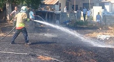Hassa'da bahçe yangını