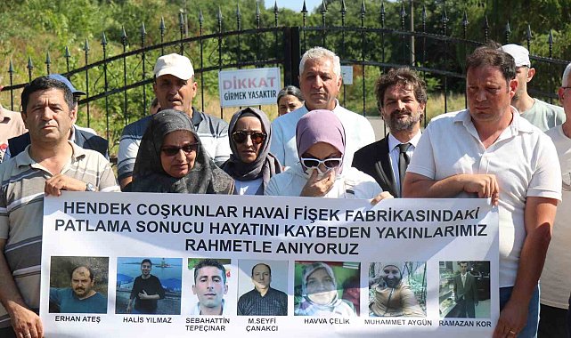 Havai fişek fabrikasındaki patlamada hayatını kaybeden işçiler anıldı