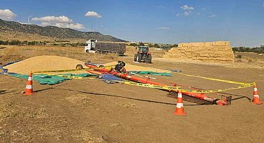 Hububat elevatörünün altında kalan 18 yaşındaki işçi hayatını kaybetti