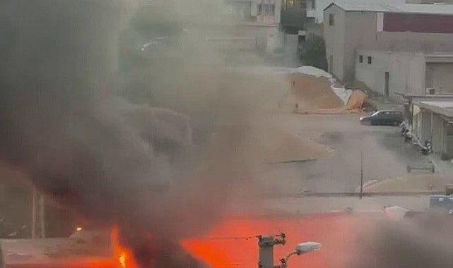 Hurdalık yangını korkuttu