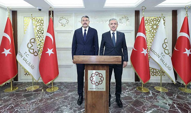 İçişleri Bakan Yardımcısı Çelik, Mardin Valisi Akkoyun ile bir araya geldi