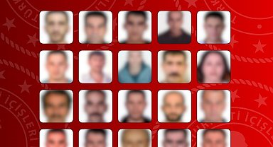 İçişleri Bakanlığı, kırmızı bülten ve ulusal seviyede aranan 54 suçlunun yakalanarak Türkiye'ye iade edildiğini bildirdi
