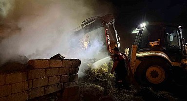 Iğdır'da 2 bin balya alevlere teslim oldu