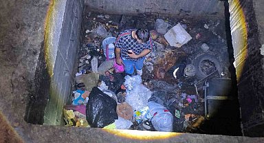 İhtiyaç gidermek için girdiği inşaatta 4 metrelik kuyuya düştü
