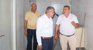 Ilıdağ Mahallesi'ndeki yeni sağlık ocağı hizmet binasında inceleme