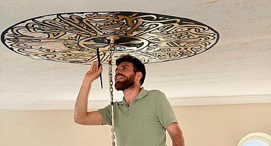 İmamın sanat sevgisi camiye yansıdı