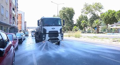 İncirliova anayolunda temizlik çalışmaları tamamlandı