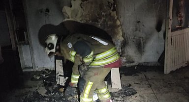 İskendurun'da ev yangını