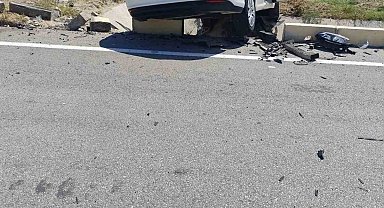 Isparta'da trafik kazası ucuz atlatıldı