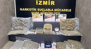 İzmir'de zehir tacirlerine baskın: 11,5 kilo uyuşturucu ele geçirildi