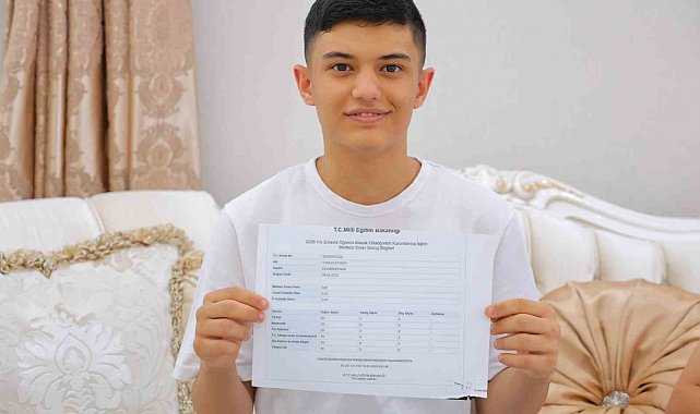 Kahramanmaraşlı depremzede LGS'de 500 tam puan aldı