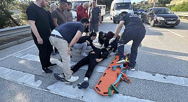 Karabük'te devrilen motosikletin sürücüsü yaralandı