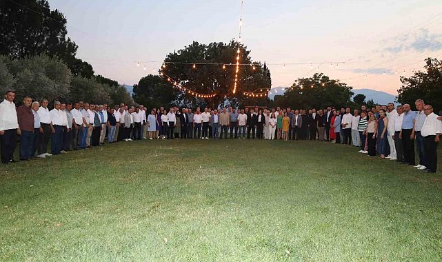 Karacasu Kaymakamı Mehmet Gündoğdu'ya veda yemeği