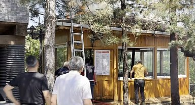 Kastamonu'da tesiste çıkan yangın ormana sıçramadan söndürüldü