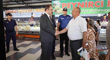 Kaymakam Battal, pazarcı esnafı ve vatandaşlarla buluştu