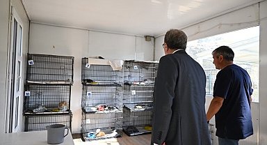 Kaymakam Helvacı'dan hayvan bakımevinde yerinde inceleme