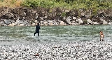 Kelkit Irmağı'nda kaybolan genç için arama çalışmaları yeniden başladı