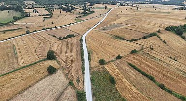 Kırsal mahallenin 40 yıllık asfalt hasreti sona erdi
