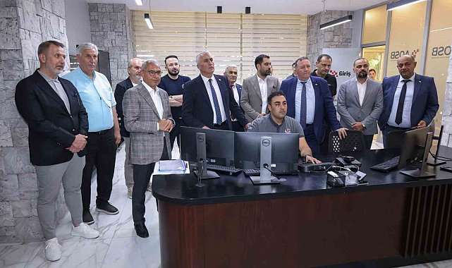 KKTC heyeti AOSB'nin dijital altyapısını yerinde inceledi