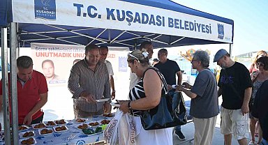 Kuşadası Belediyesi görevi başında hayatını kaybeden çalışanlarını unutmadı