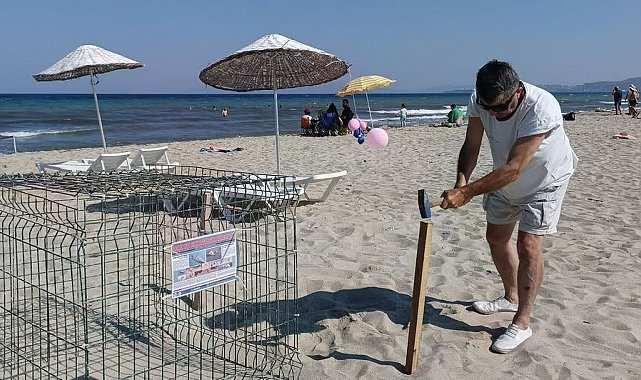 Kuşadası'nda caretta carettalardan umutlandıran yuva