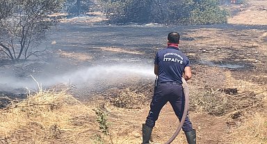 Makilik alanda çıkan yangın büyümeden söndülürdü