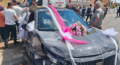 Malatya'da düğün konvoyunda kaza: 9 yaralı