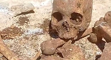 Malatya'da temel kazısında insan kemikleri bulundu