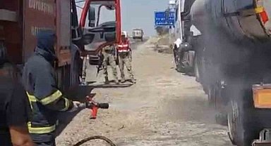 Mardin'de tanker yangını söndürüldü