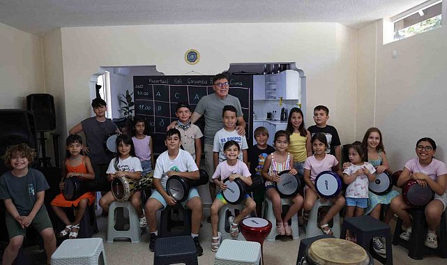 Marmaris'te çocuklar yaz kursunda