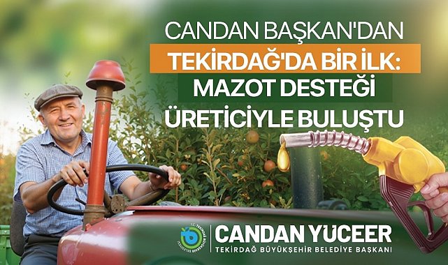 Mazot desteği üreticiyle buluştu