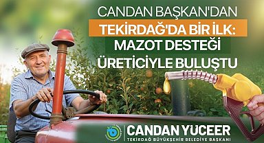 Mazot desteği üreticiyle buluştu