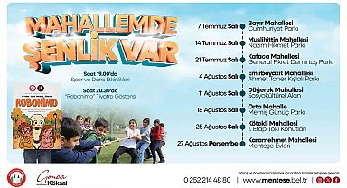 Menteşe Belediyesi'nden çocuklara özel yaz şenliği