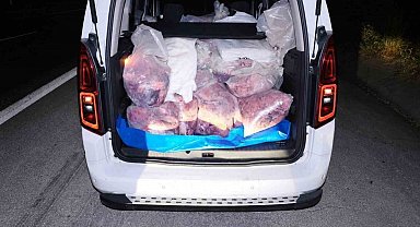 Mersin'de 877 kilogram kaçak sakatat ele geçirildi