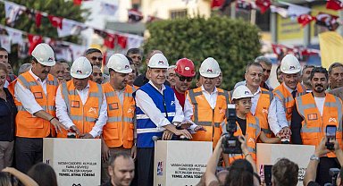 Mersin'de dev kavşak projesinin temeli atıldı