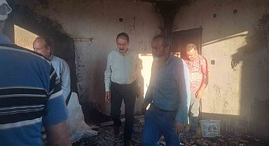 MESOB Başkanı Şevket Keskin'den yangınzede esnafa ziyaret