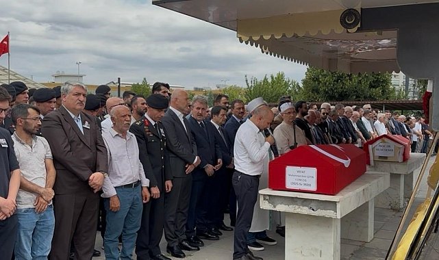 Motosiklet kazasında vefat eden Uzman Çavuş Çetin son yolculuğuna uğurlandı