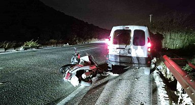 Motosiklet sürücüsü hayatını kaybetti
