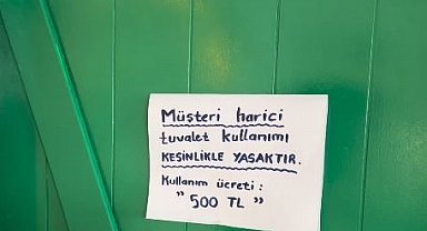 Muğla Akyaka bu defa fahiş WC ücreti ile gündeme geldi