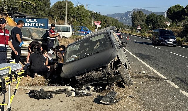 Muğla'da araç yoldan çıktı: 1'i çocuk 7 yaralı