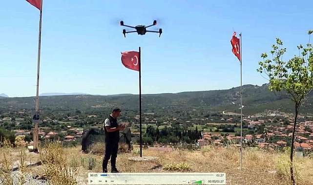 Muğla'da ziraat yangınlarına dron destekli denetim