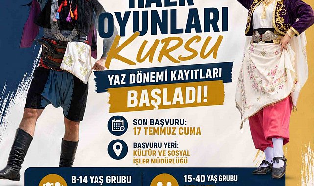 Nazilli Belediyesi halk oyunları yaz dönemi kursları başlıyor