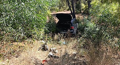 Önündeki otomobile çarptı, ardından ormana daldı: 1 yaralı
