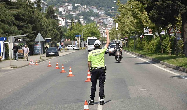 Ordu'da bir haftada 18 bine yakın araç ve sürücüsü denetlendi