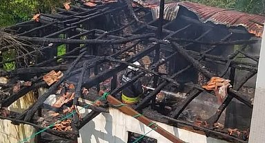 Ordu'da tek katlı evde yangın