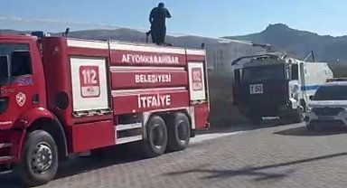 Otluk alandaki yangın TOMA'ların da müdahalesiyle söndürüldü